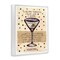 Stupell Industries Dotted Martini Recipe Framed Giclee, design by Nancy Overton